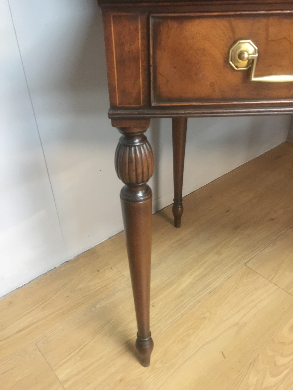 Nineteenth century mahogany Carlton House desk View XII