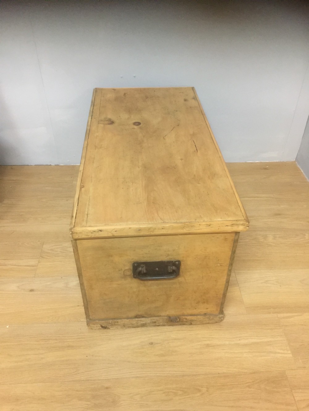 Nineteenth century pine blanket chest circa 1880 View VII