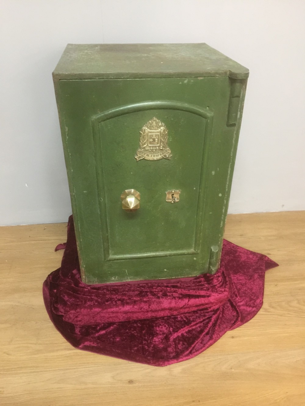Nineteenth century antique safe in original condition with key