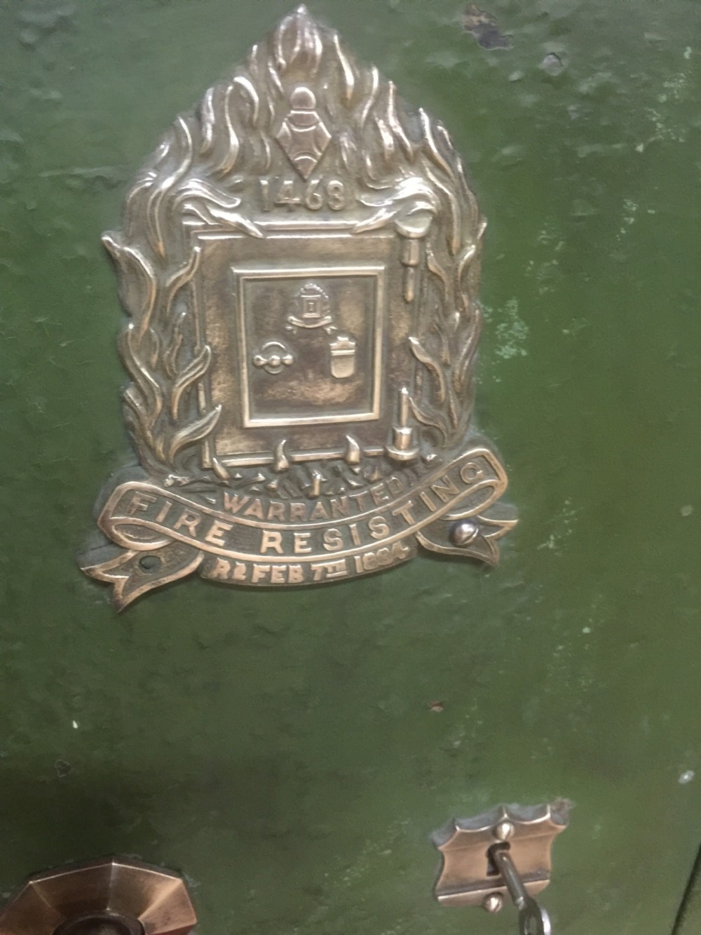 Nineteenth century antique safe in original condition with key View III