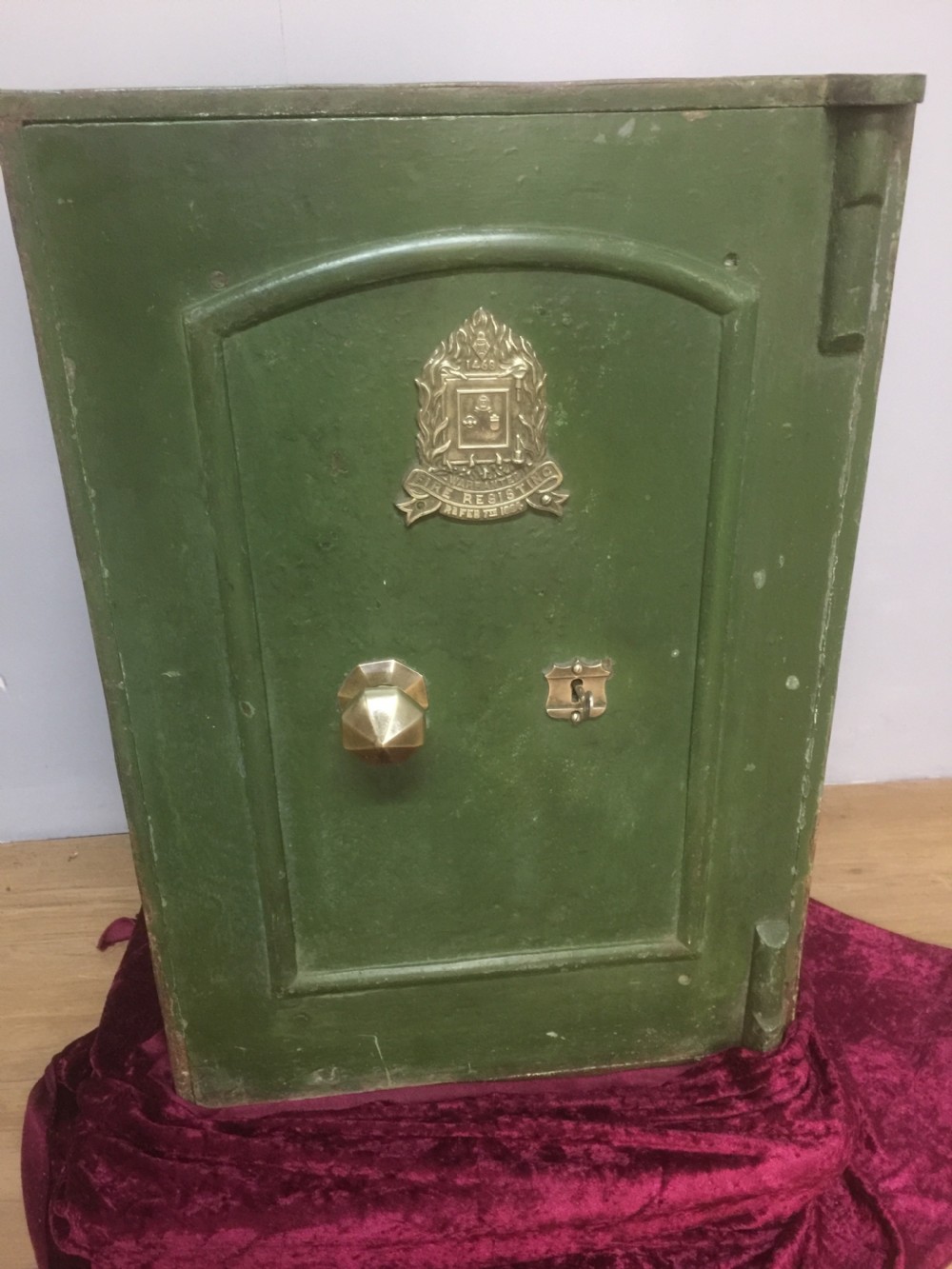 Nineteenth century antique safe in original condition with key View V