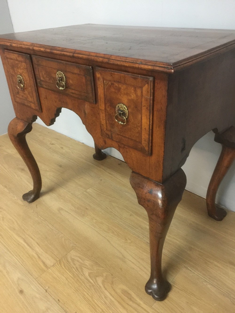 Eighteenth century  burr walnut lowboy View III
