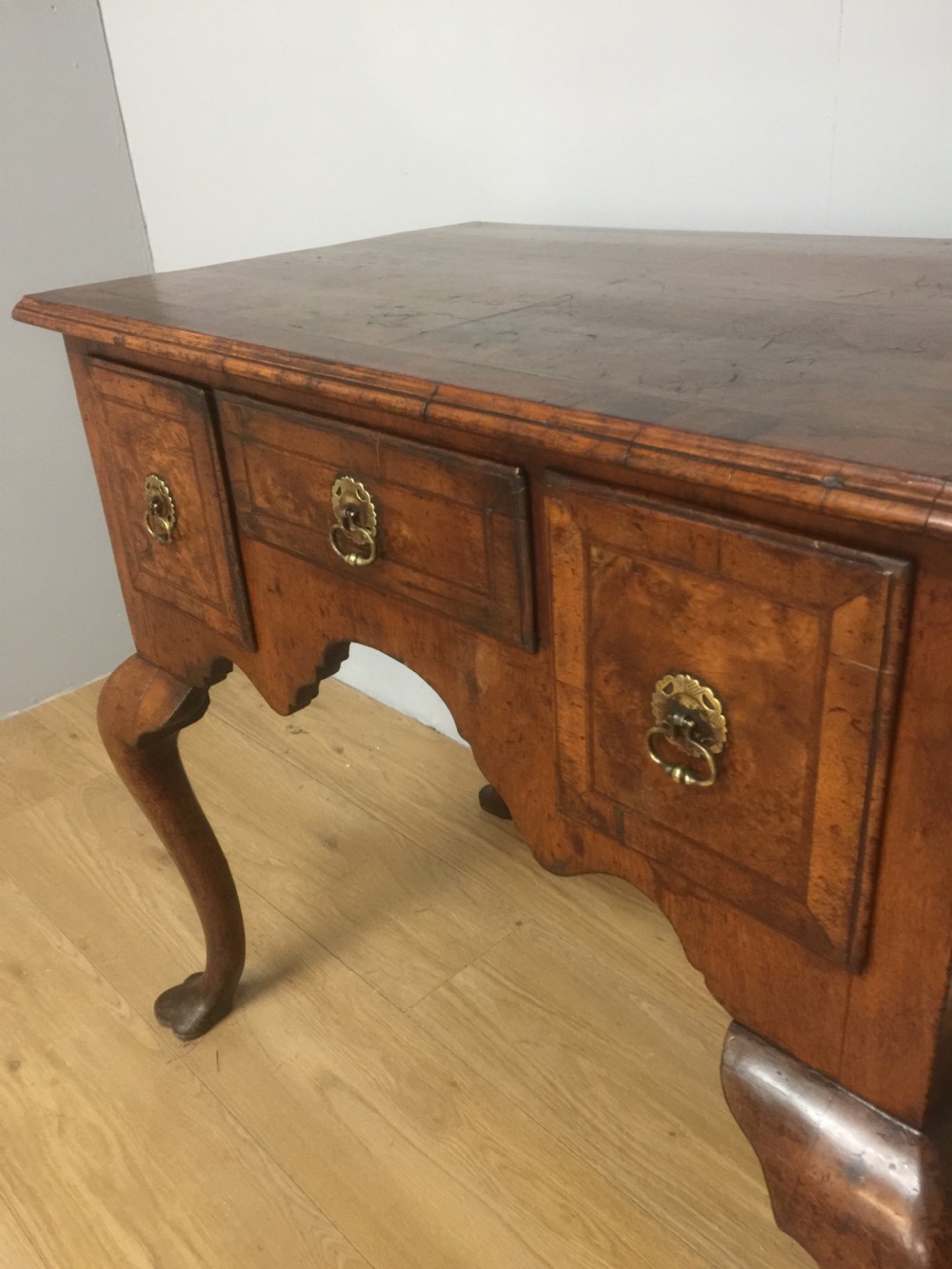 Eighteenth century  burr walnut lowboy View V