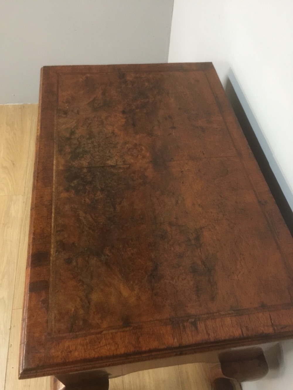 Eighteenth century  burr walnut lowboy View VI