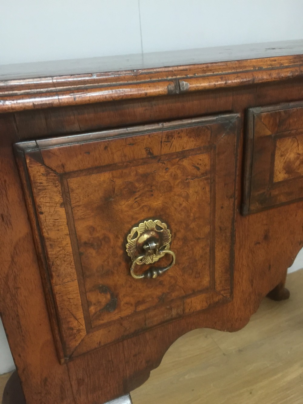 Eighteenth century  burr walnut lowboy View VIII