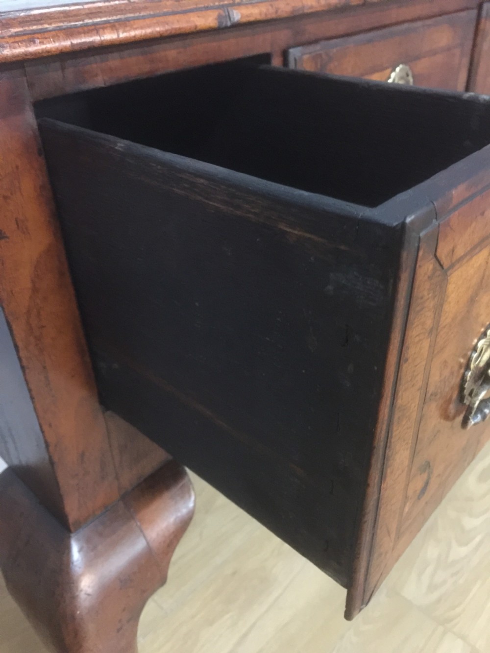 Eighteenth century  burr walnut lowboy View X