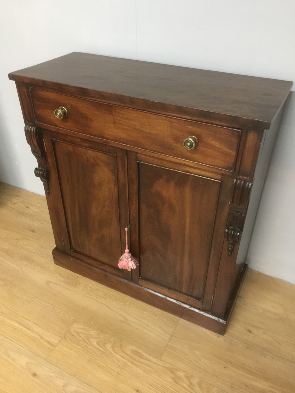 Small nineteenth century mahogany chiffonier View II