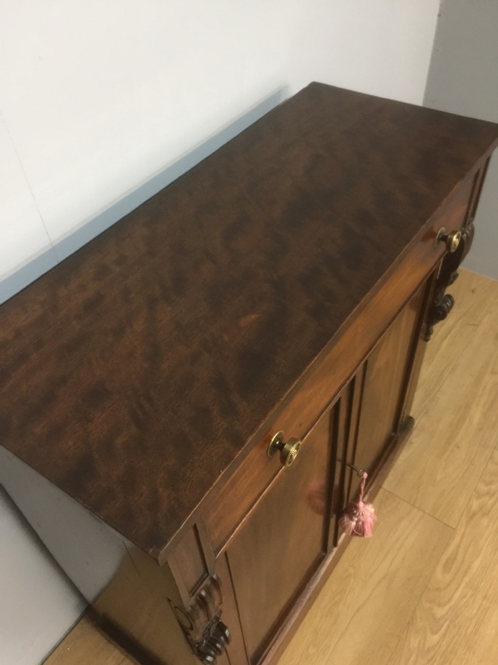 Small nineteenth century mahogany chiffonier View III