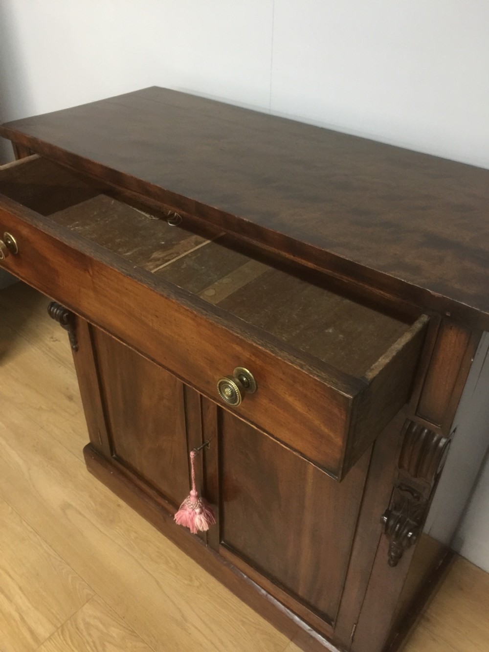 Small nineteenth century mahogany chiffonier View V
