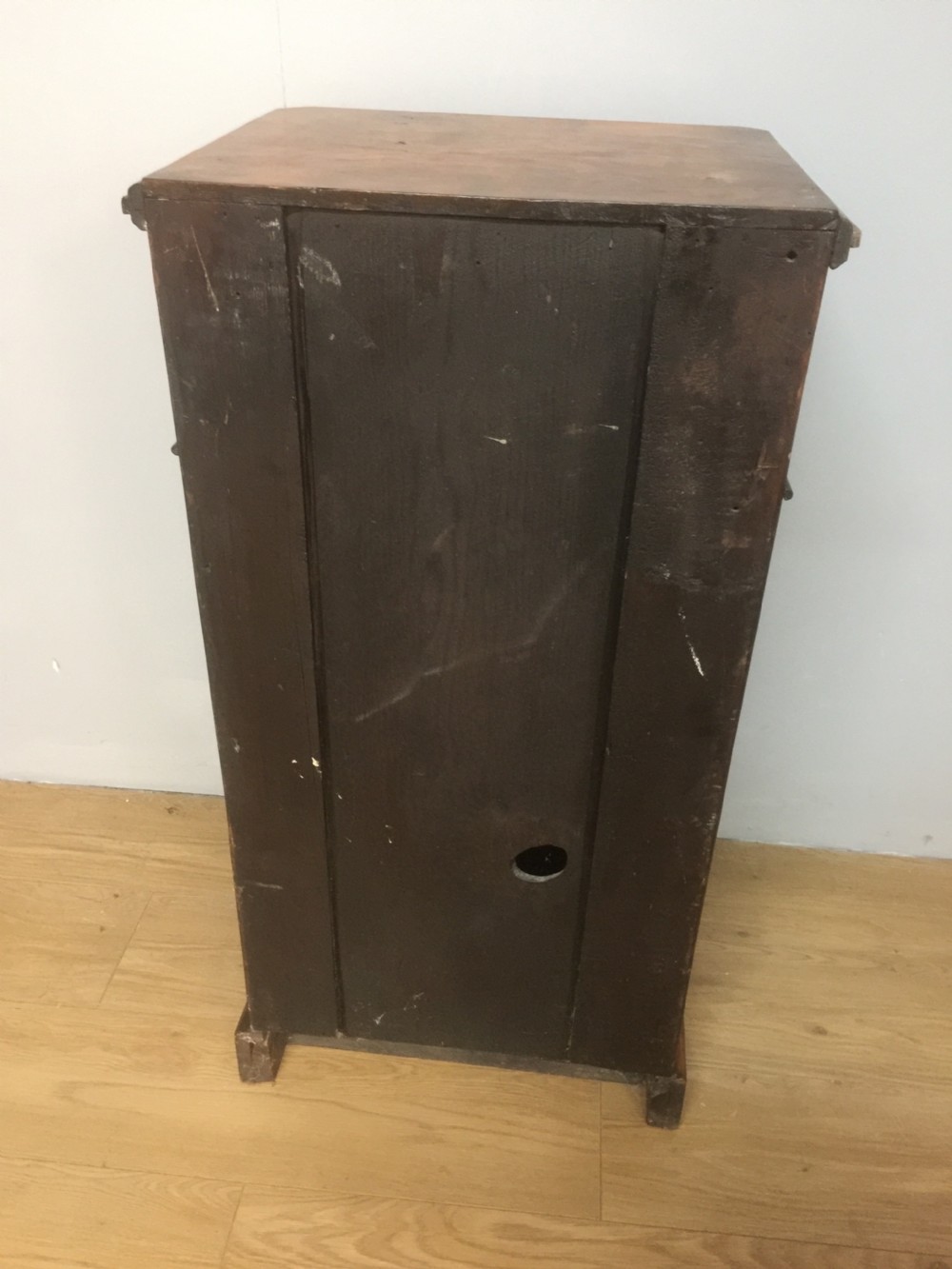 Nineteenth century inlaid burr walnut cabinet with mirrored door View X