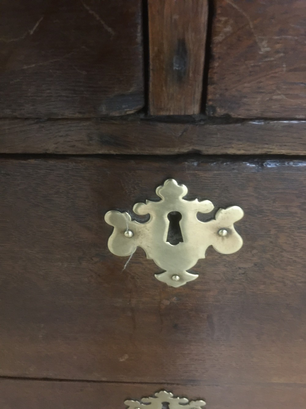 Early 18th century four height oak chest of drawers  View XII