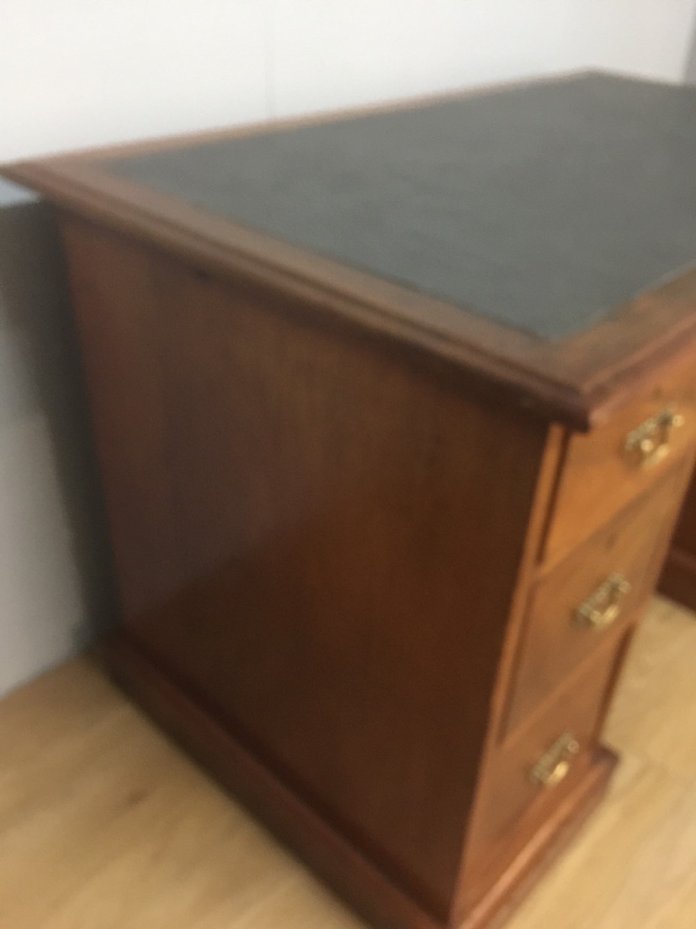 Nineteenth century walnut twin pedestal desk  View IV