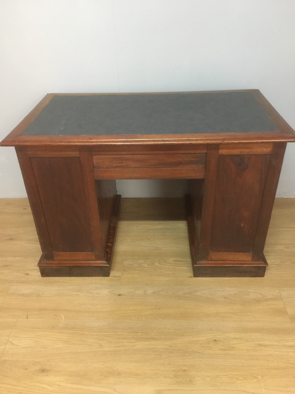 Nineteenth century walnut twin pedestal desk  View VIII