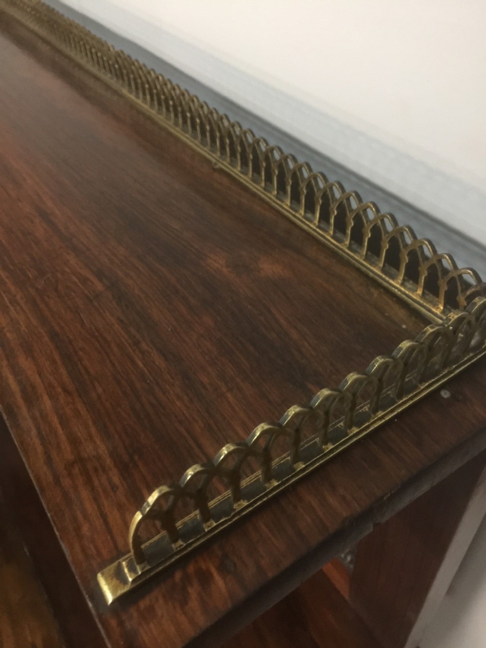 Regency rosewood chiffonier with brass fittings   View IX