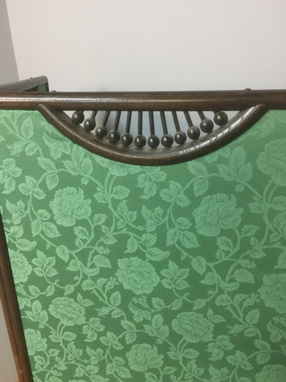 Three panel oak framed arts and crafts screen  View III