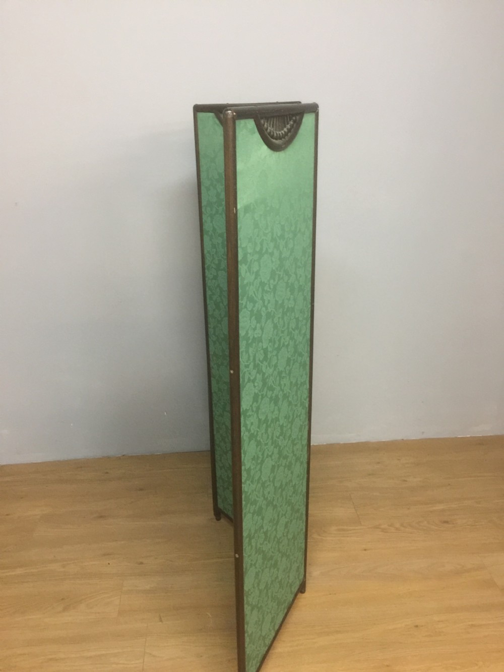 Three panel oak framed arts and crafts screen  View IV