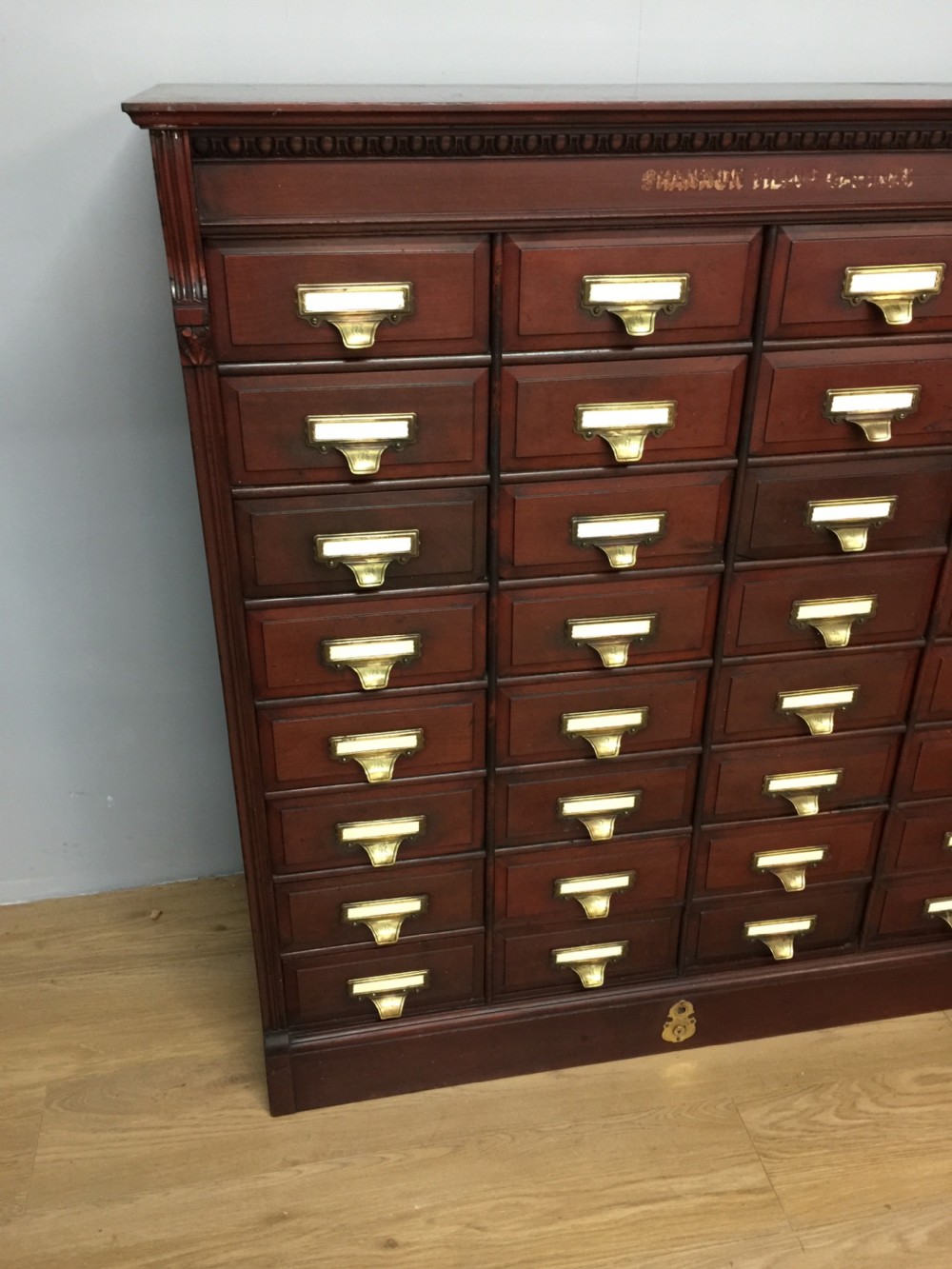 Mahogany 32 drawer “Shannon” filing cabinet  View III