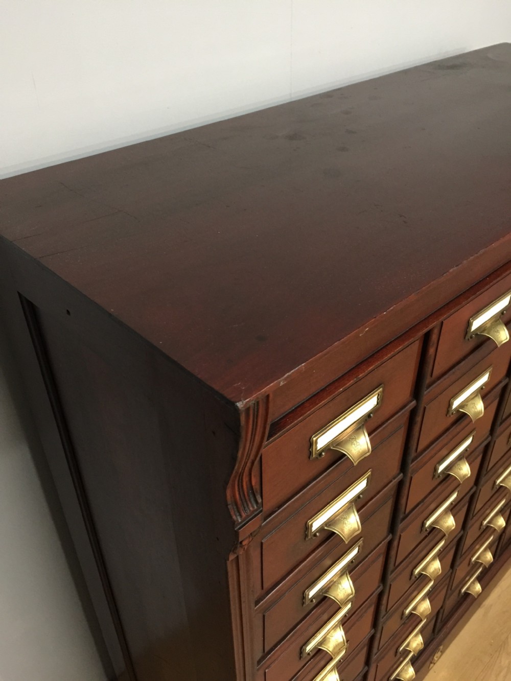 Mahogany 32 drawer “Shannon” filing cabinet  View VI