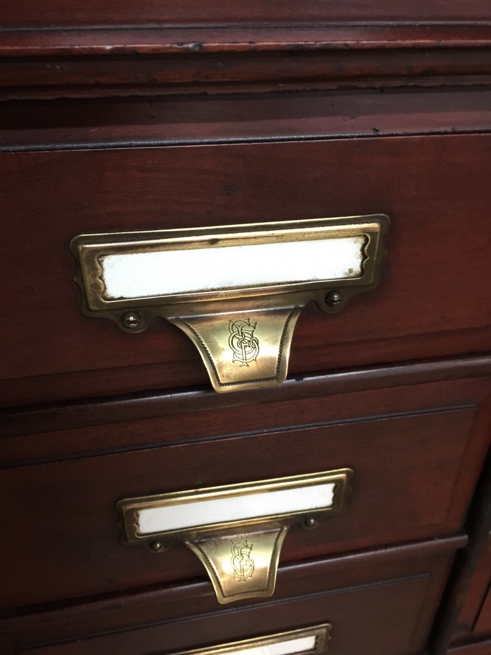 Mahogany 32 drawer “Shannon” filing cabinet  View VII