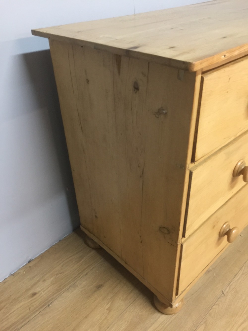 Nineteenth century rustic pine chest of drawers circa 1880 View IV