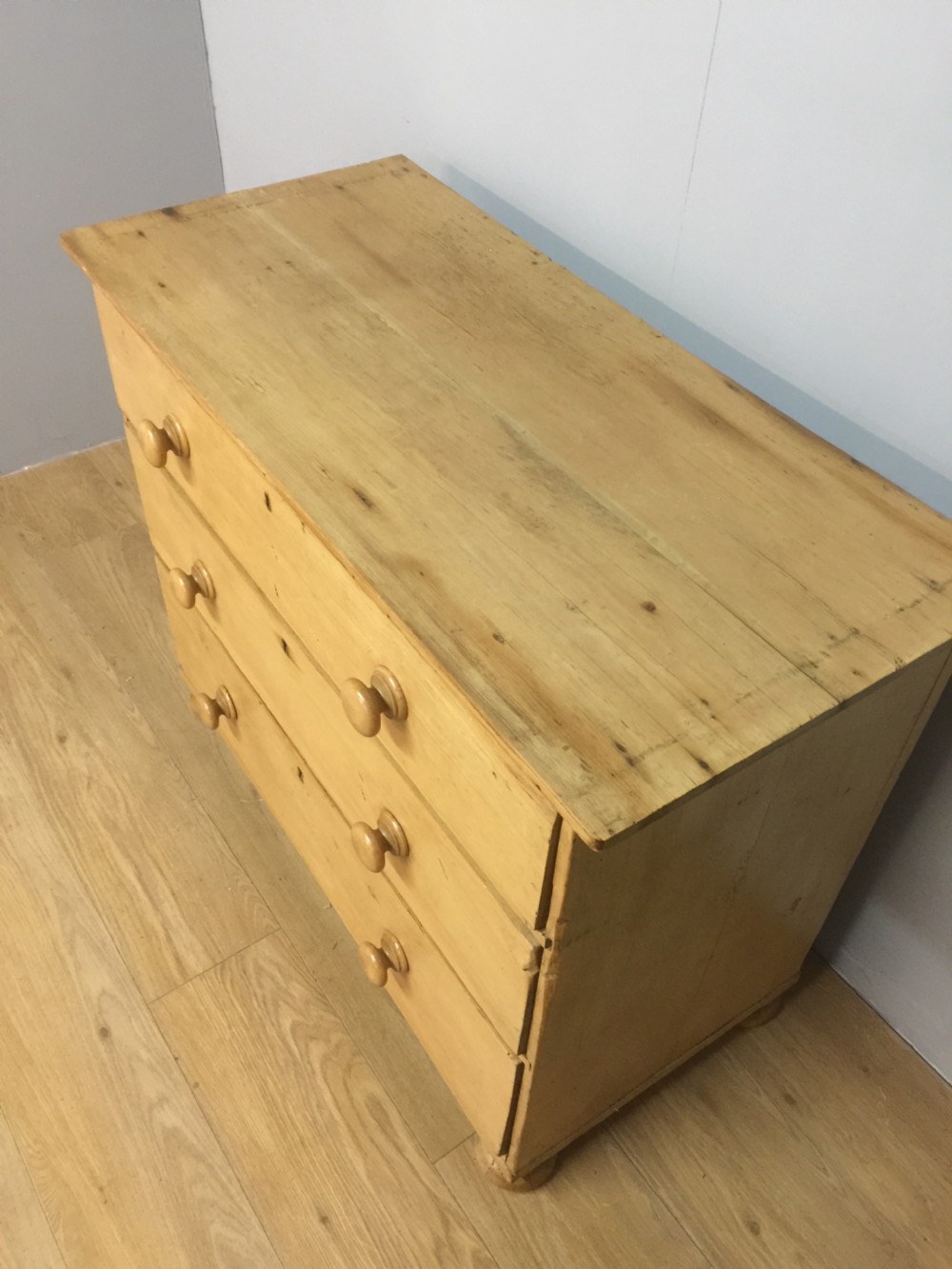 Nineteenth century rustic pine chest of drawers circa 1880 View VIII