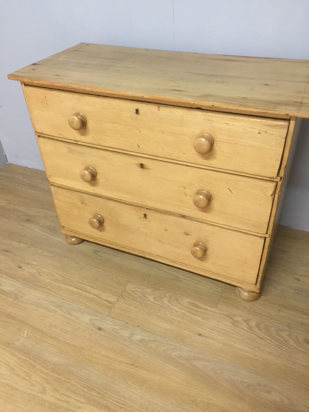 Nineteenth century rustic pine chest of drawers circa 1880 View IX