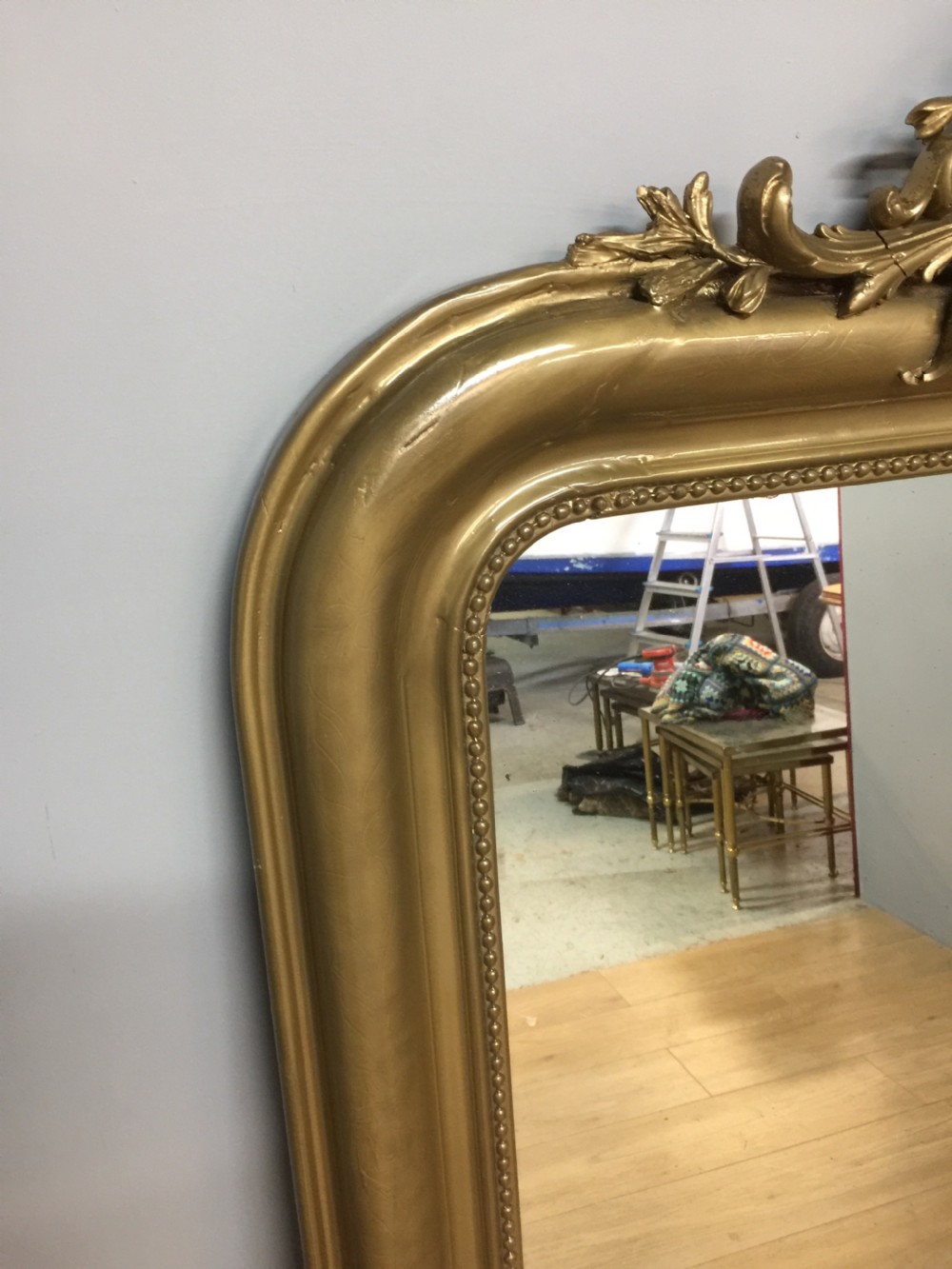 Nineteenth century gilt overmantel mirror View III