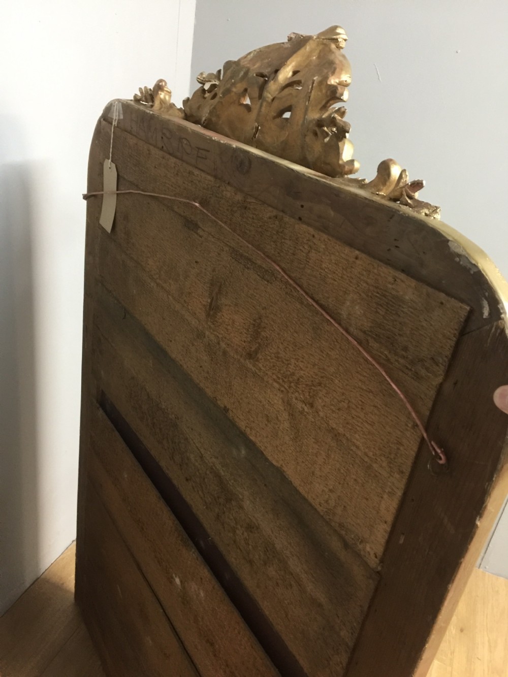 Nineteenth century gilt overmantel mirror View VII