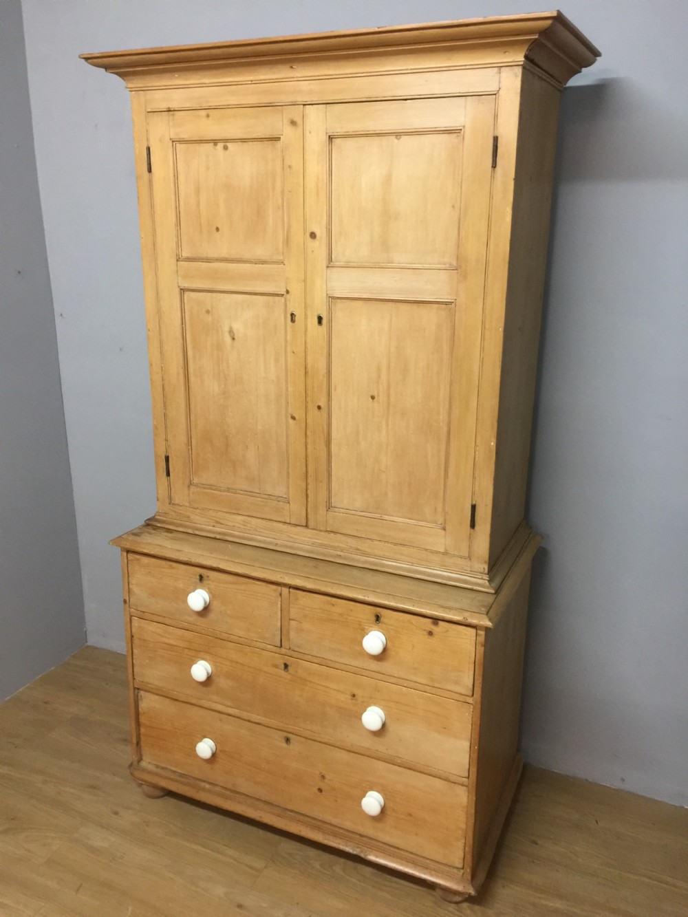 Nineteenth century pine housekeepers cupboard