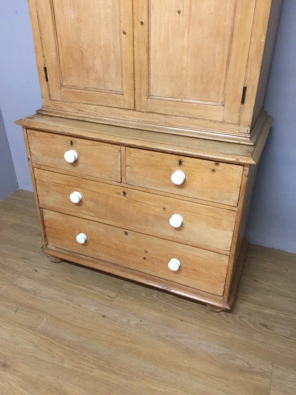 Nineteenth century pine housekeepers cupboard View III