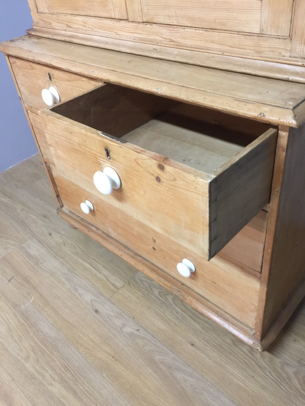 Nineteenth century pine housekeepers cupboard View VI