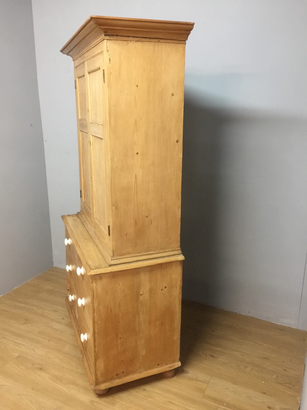 Nineteenth century pine housekeepers cupboard View XI