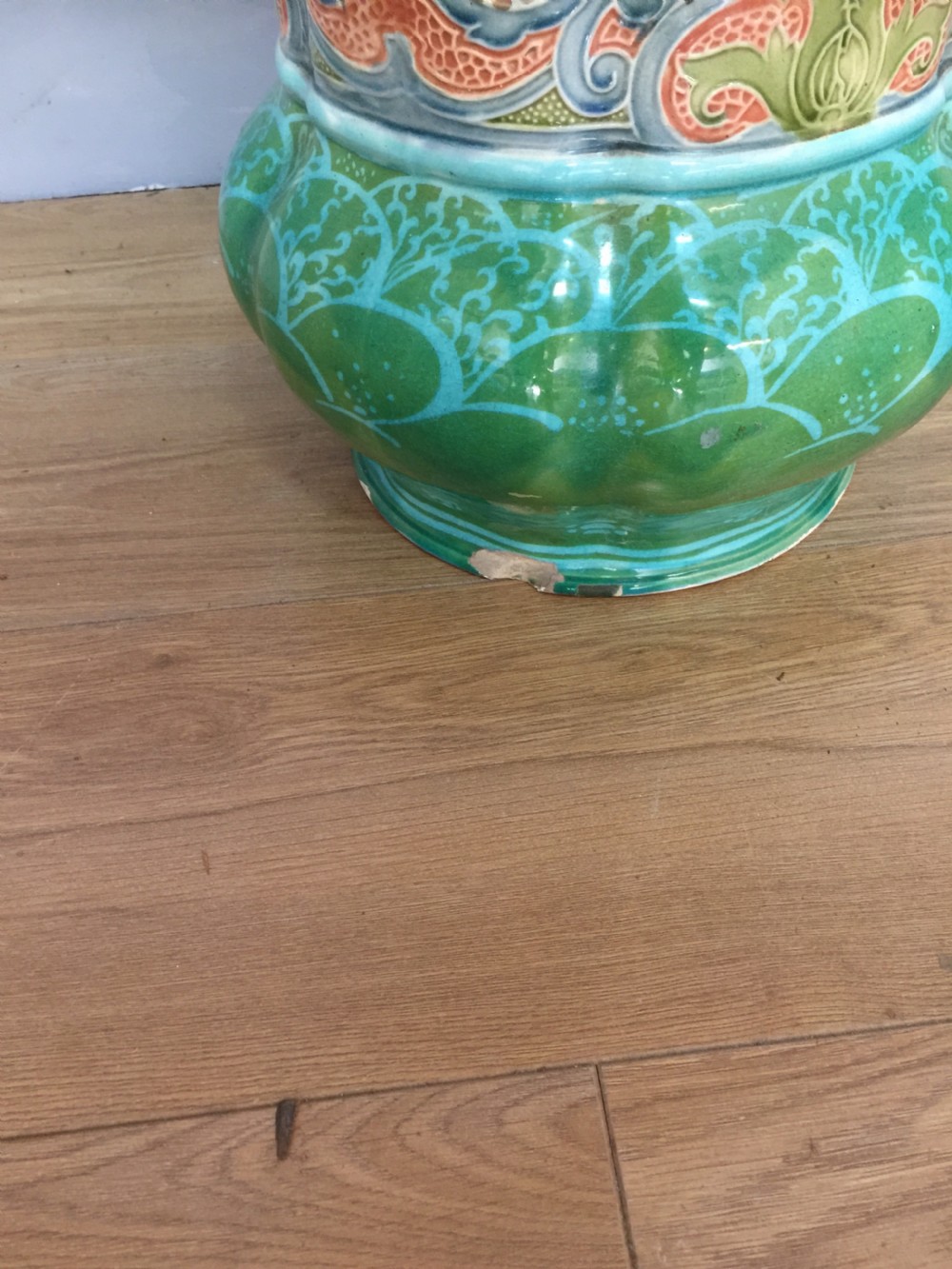 Mintons Majolica art nouveau stick stand  View VII