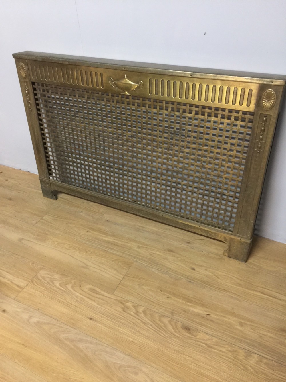 Rare solid brass radiator cover circa 1920