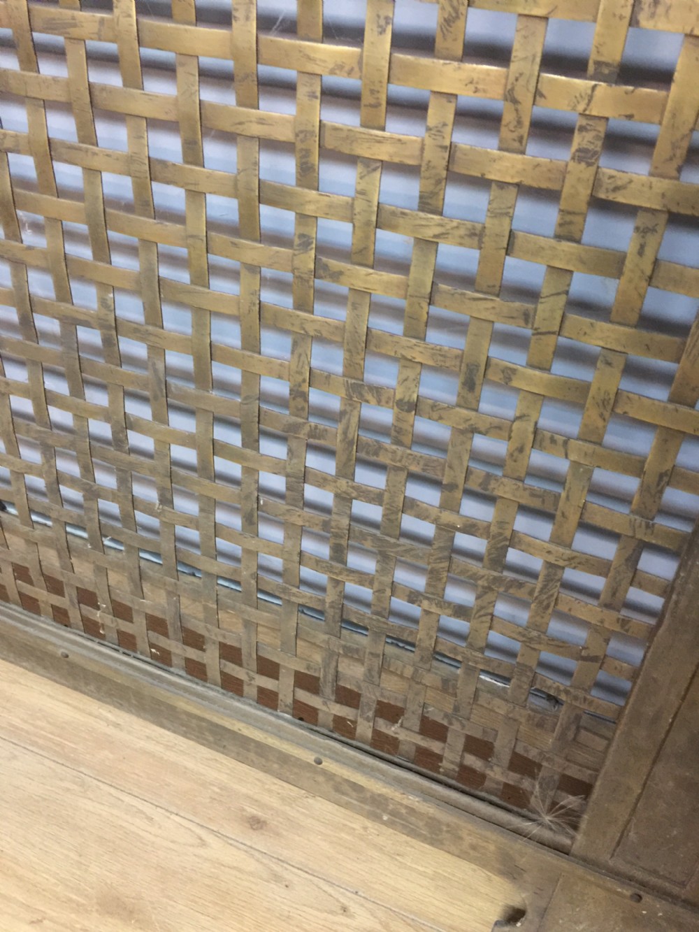 Rare solid brass radiator cover circa 1920 View VII
