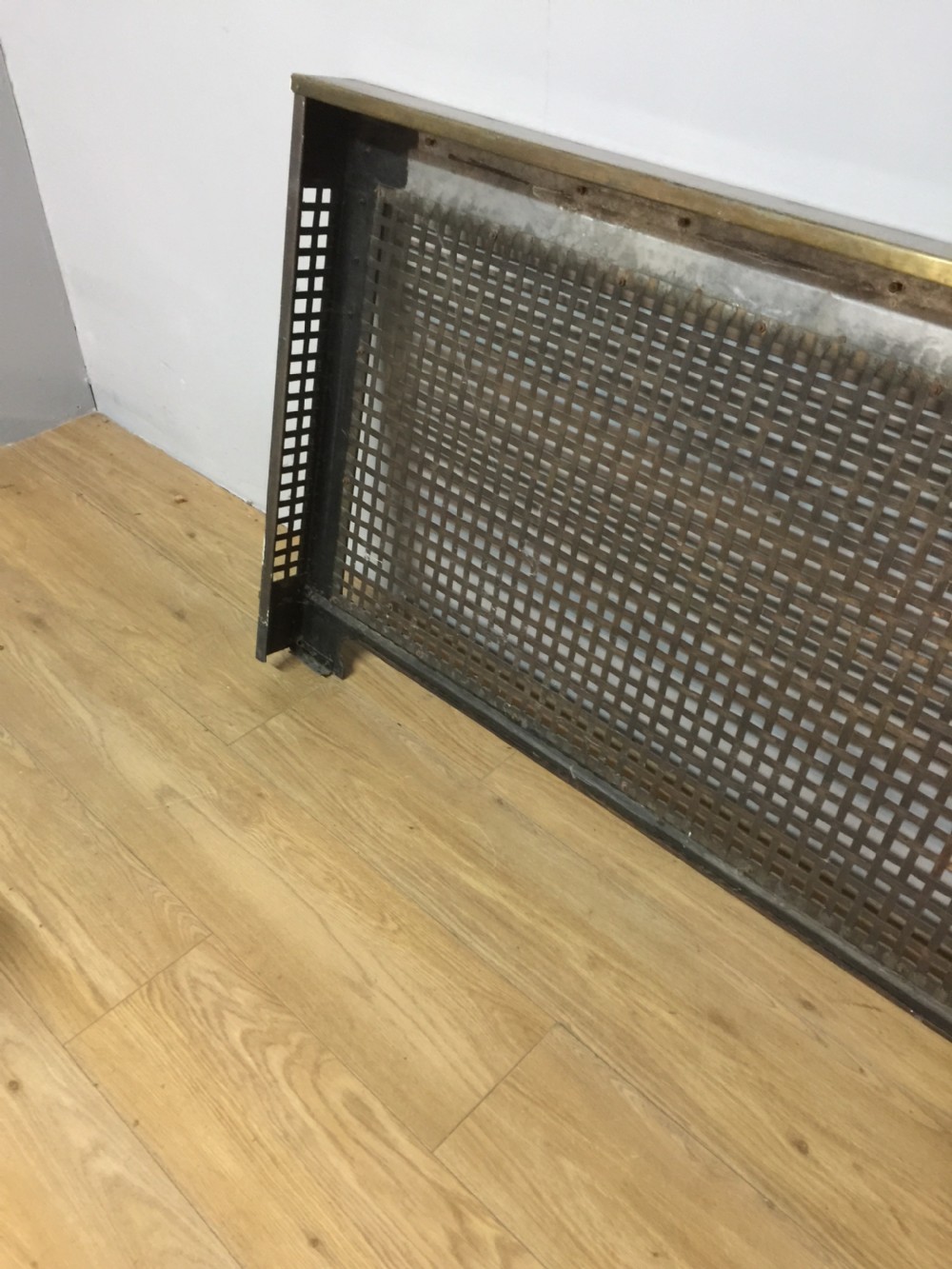 Rare solid brass radiator cover circa 1920 View VIII