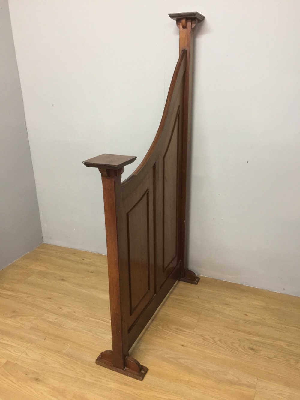 Unusual arts and crafts mahogany room divider View III