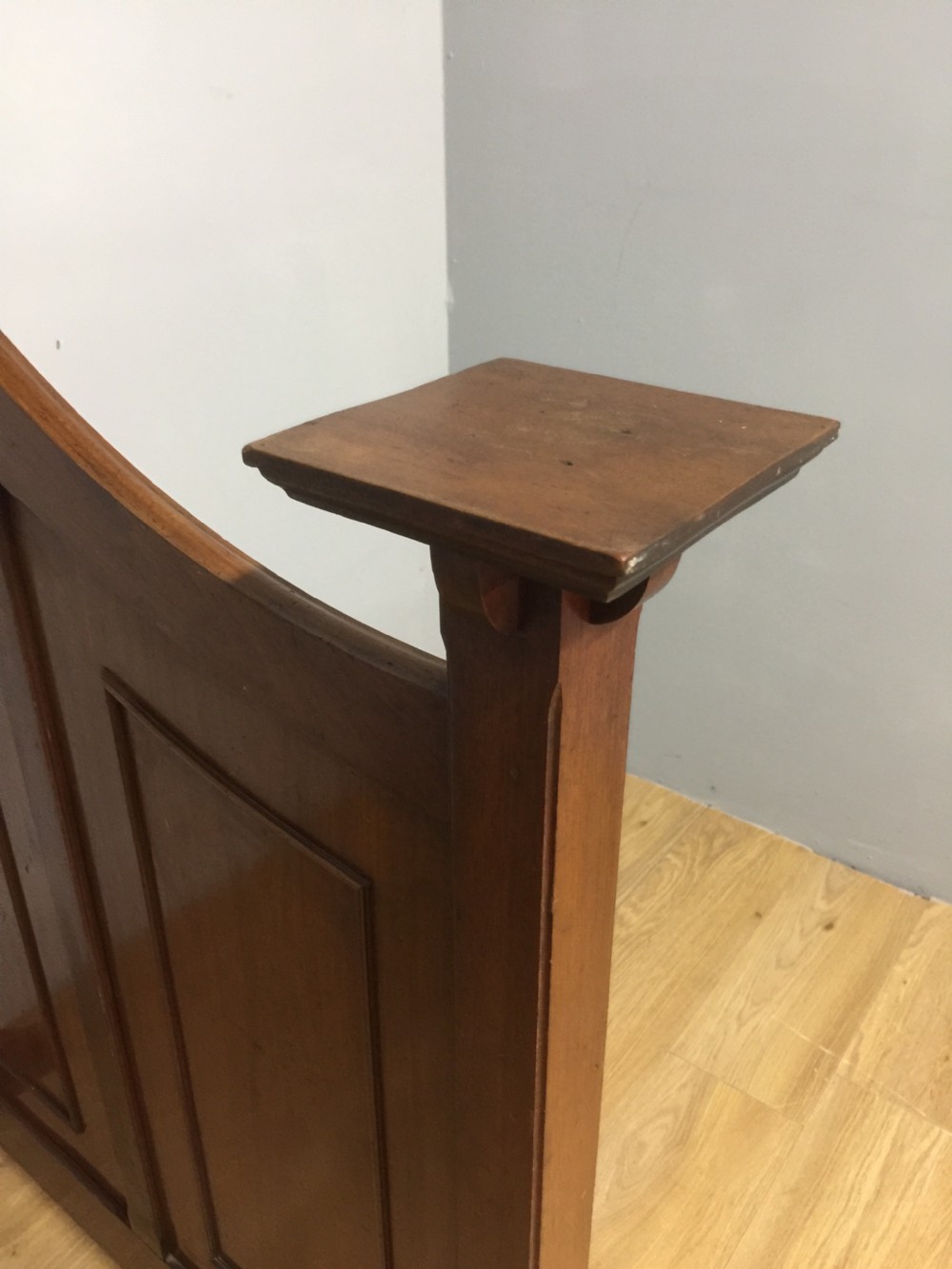 Unusual arts and crafts mahogany room divider View IV
