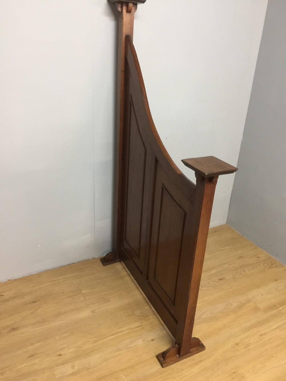 Unusual arts and crafts mahogany room divider View V