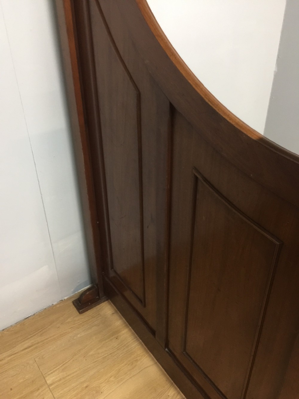 Unusual arts and crafts mahogany room divider View VI