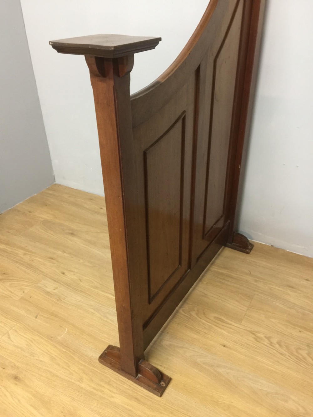 Unusual arts and crafts mahogany room divider View IX
