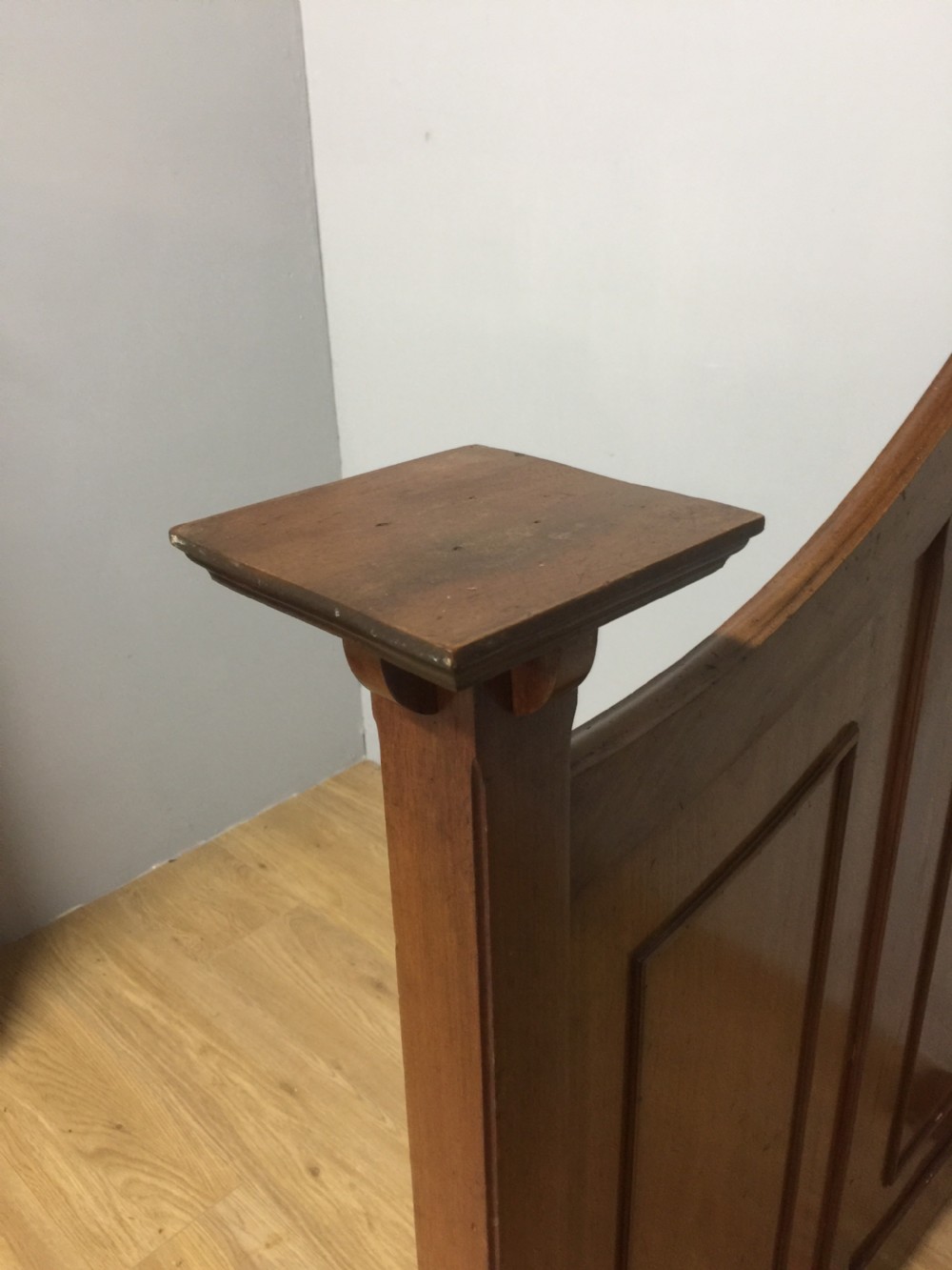 Unusual arts and crafts mahogany room divider View X