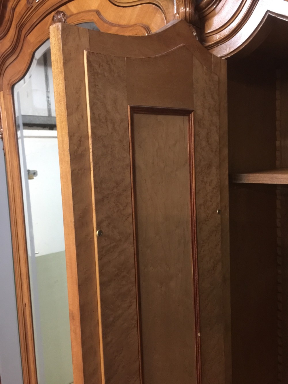 Large Nineteenth century French walnut armoire View V