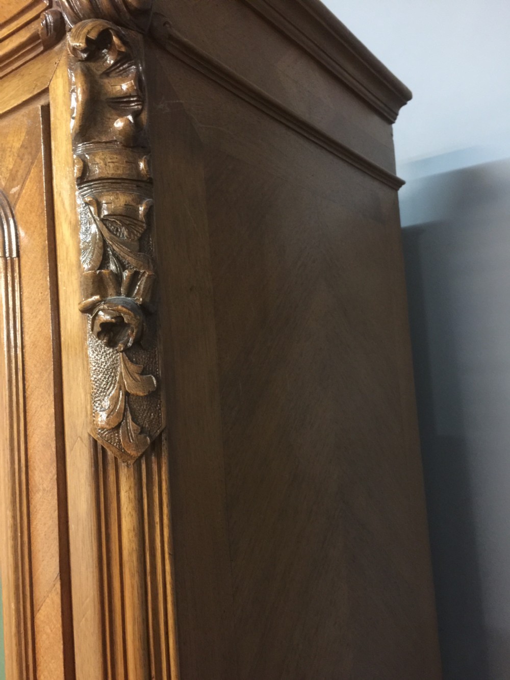Large Nineteenth century French walnut armoire View XIV