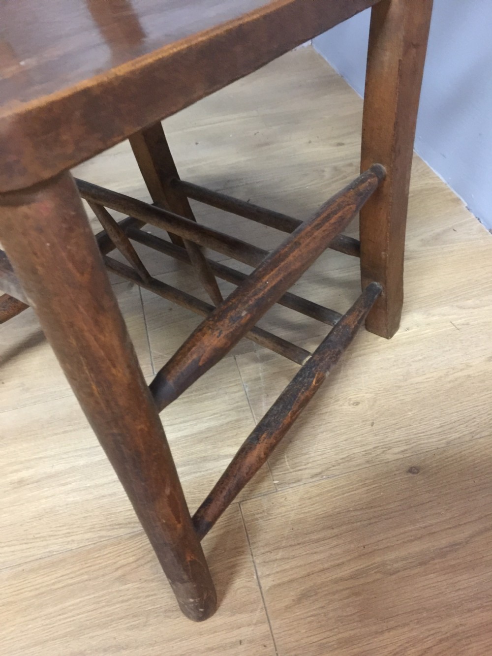 Set of six nineteenth century chapel chairs  View III