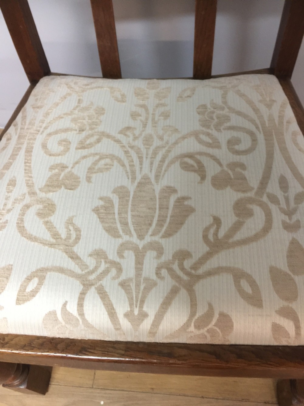 Arts and crafts oak armchair from a Masonic Lodge  View VI