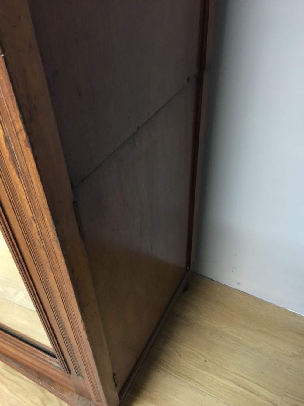 Nineteenth century walnut two door wardrobe View IV