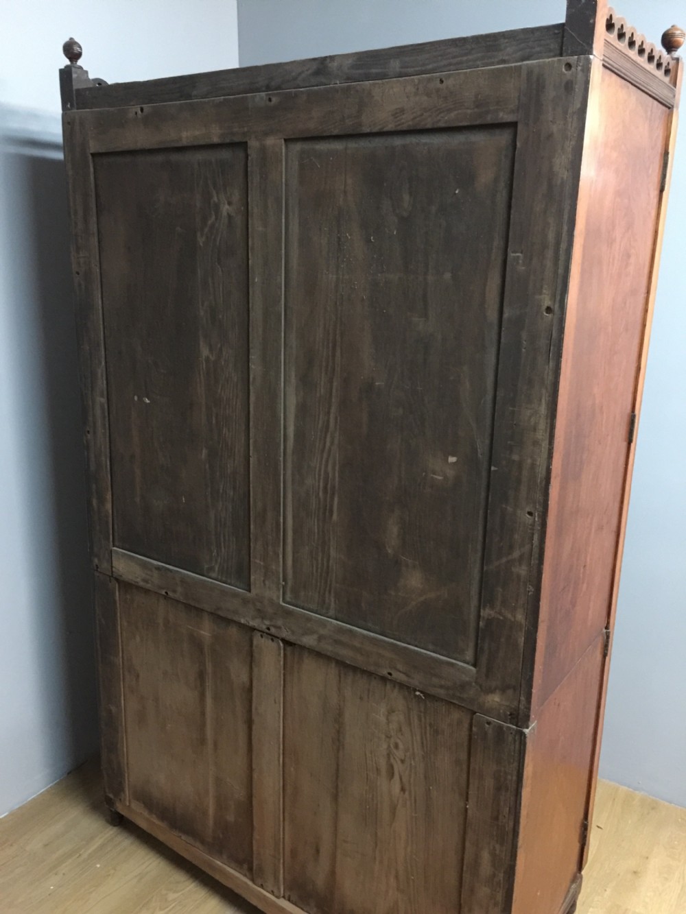 Nineteenth century walnut two door wardrobe View XII