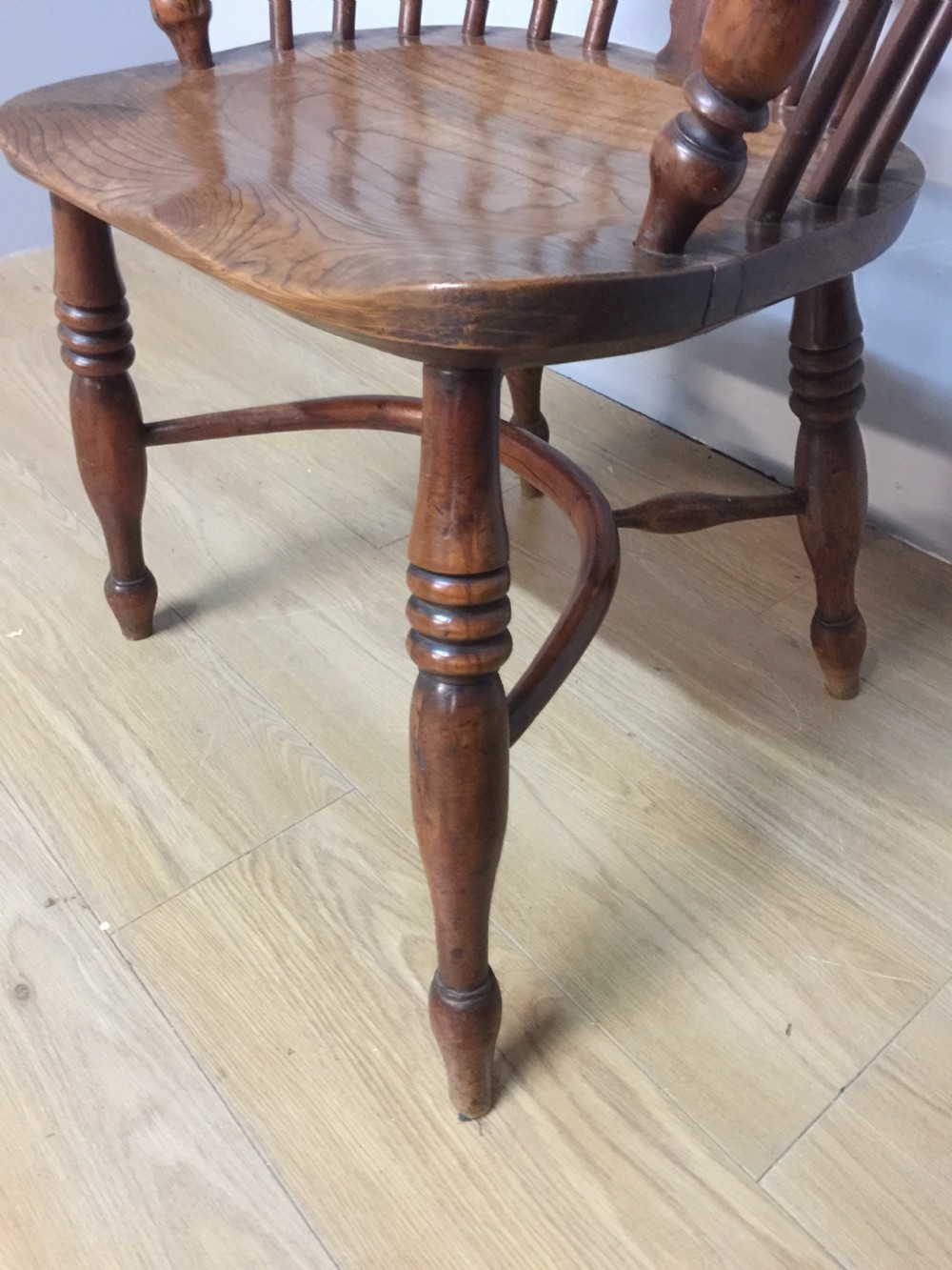 Eighteenth century yew Windsor chair View V