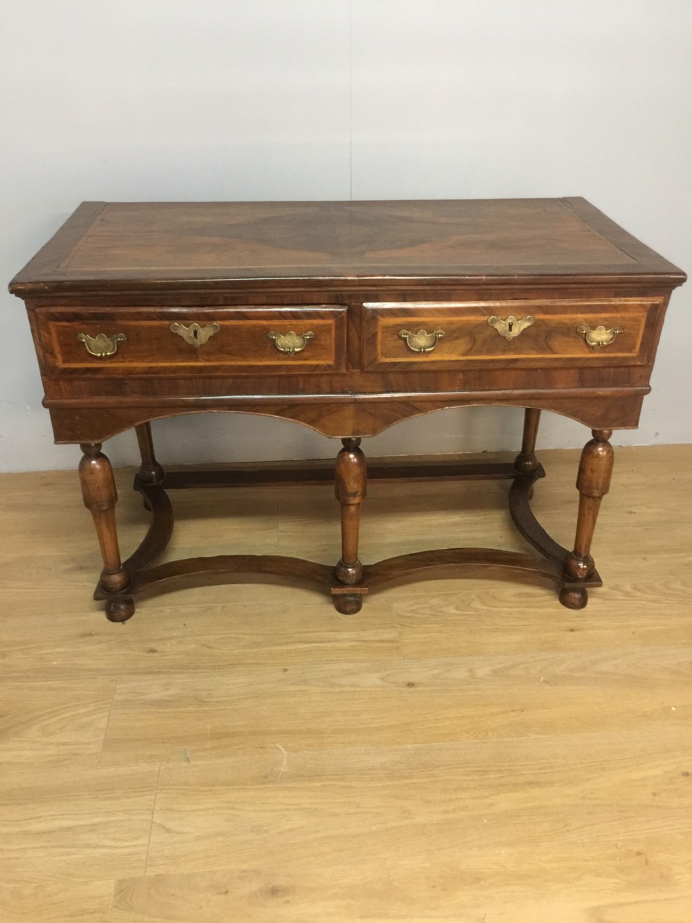 Early nineteenth century burr walnut side table 